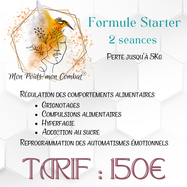 Illustration formule starter mon poids, mon combat